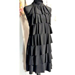 Susan Lawrence Ruffled Cocktail Dress, Size Medium